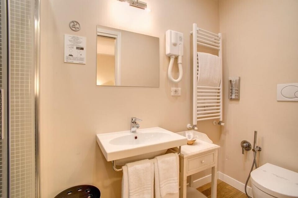 Classic Double or Twin Room | Bathroom | Shower, free toiletries, hair dryer, towels