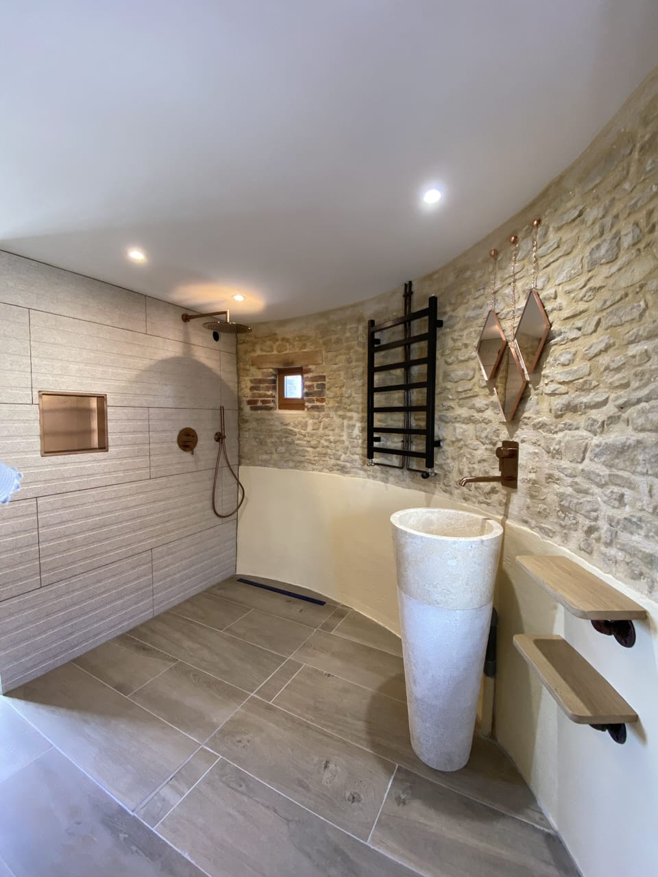Signature Double Room, 1 King Bed, Terrace, Garden View | Bathroom | Separate tub and shower, rainfall showerhead, hair dryer, towels