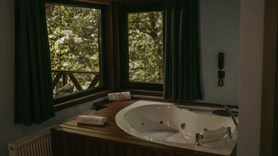 Luxury Tree House | Private spa tub