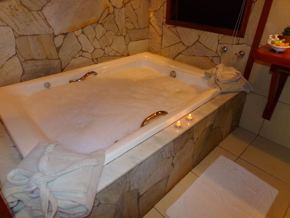 Superior Chalet, Hot Tub | Bathroom | Towels