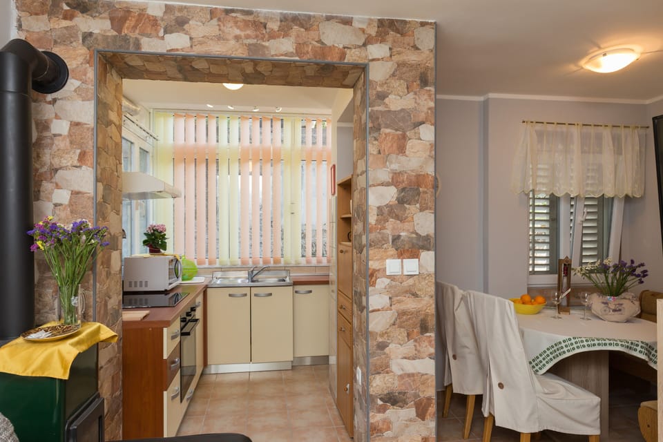 Apartment (Two Bedroom Apartment with Loggia and) | Private kitchen | Fridge