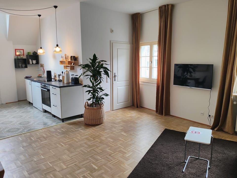 Design Apartment, Ensuite, Garden View (Alte Tischlerei II) | Lounge