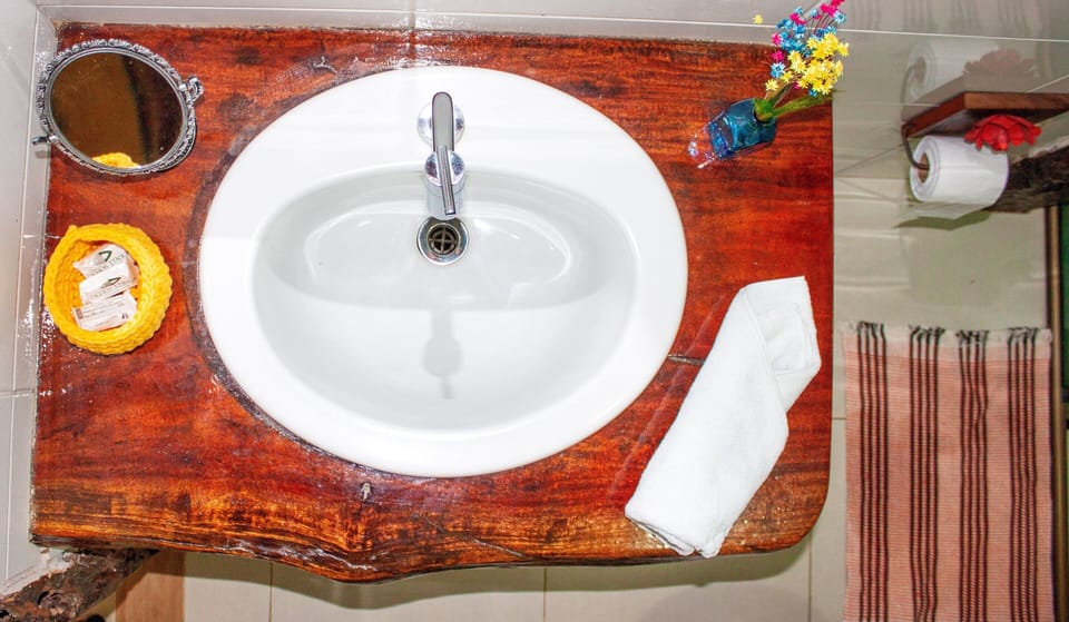 Standard Double Room, 1 Double Bed | Bathroom | Shower, hair dryer, towels
