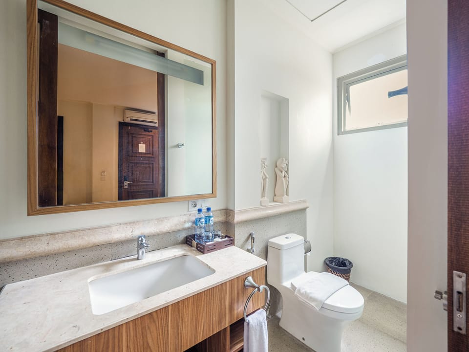 Shower, free toiletries, hair dryer (on request), bidet