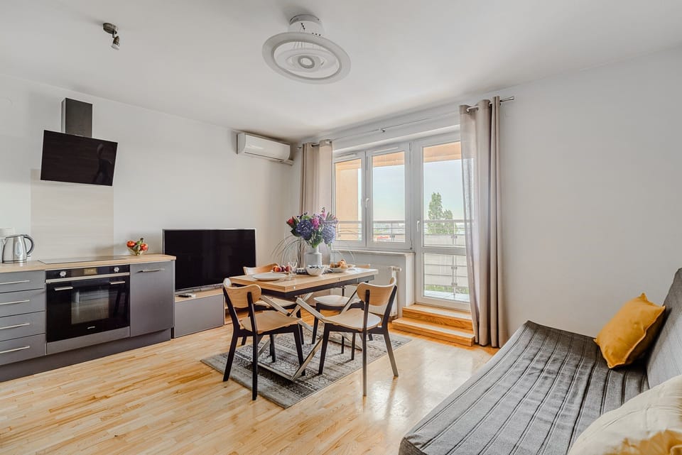Deluxe Apartment | Living room | 42-inch LCD TV with cable channels, TV