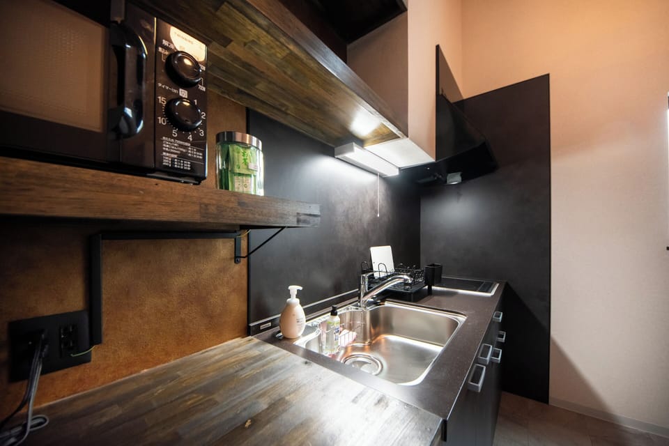 Mini-fridge, electric kettle