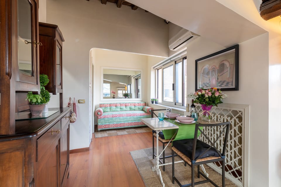 Penthouse, 1 Queen Bed, Ensuite, City View | Living area | LCD TV