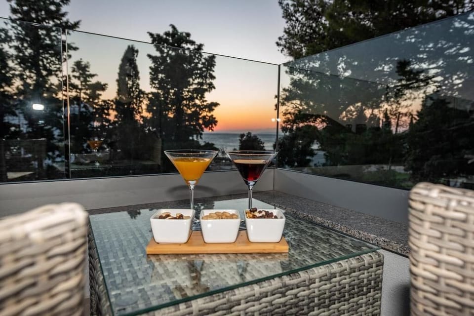 Deluxe Apartment, Private Pool, Sea View | Terrace/patio