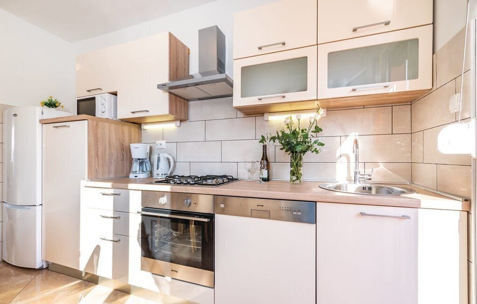 Family House, 2 Bedrooms, Terrace | Private kitchen | Fridge, microwave, oven, stovetop