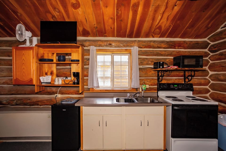 Signature Cabin, 1 Bedroom, Patio, Mountain View | Private kitchen | Microwave, coffee/tea maker