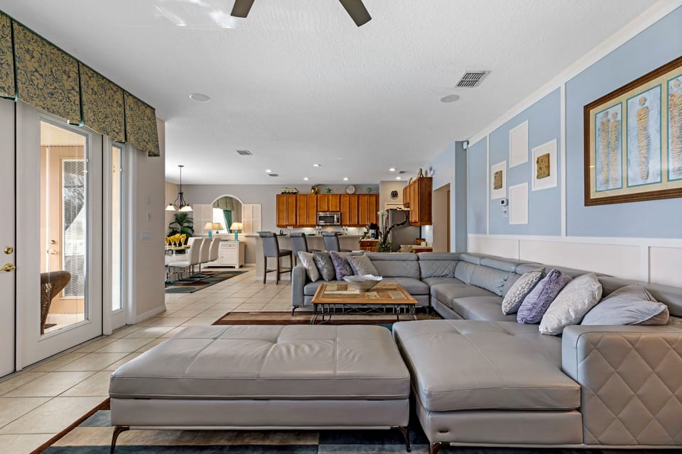 House | Living area | 55-inch Smart TV with digital channels, foosball, table tennis
