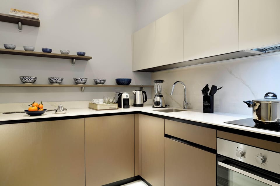 Two bedroom apartment | Private kitchen | Espresso maker, coffee/tea maker, electric kettle