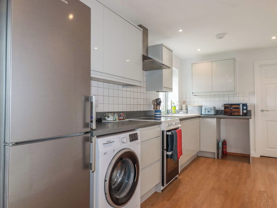 Fridge, dishwasher, electric kettle, toaster