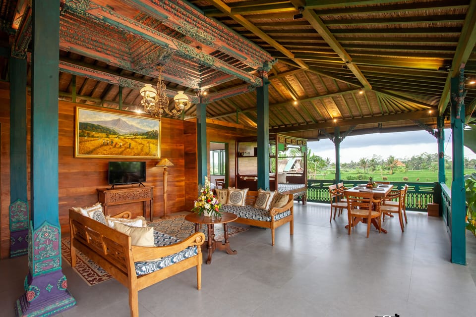 Three bedroom private pool villa | Living area | 50-inch flat-screen TV with satellite channels, TV, fireplace