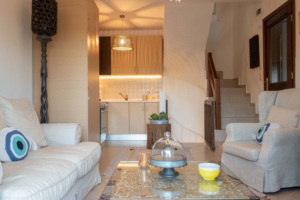 Villa | Living area | 30-inch plasma TV with digital channels, TV