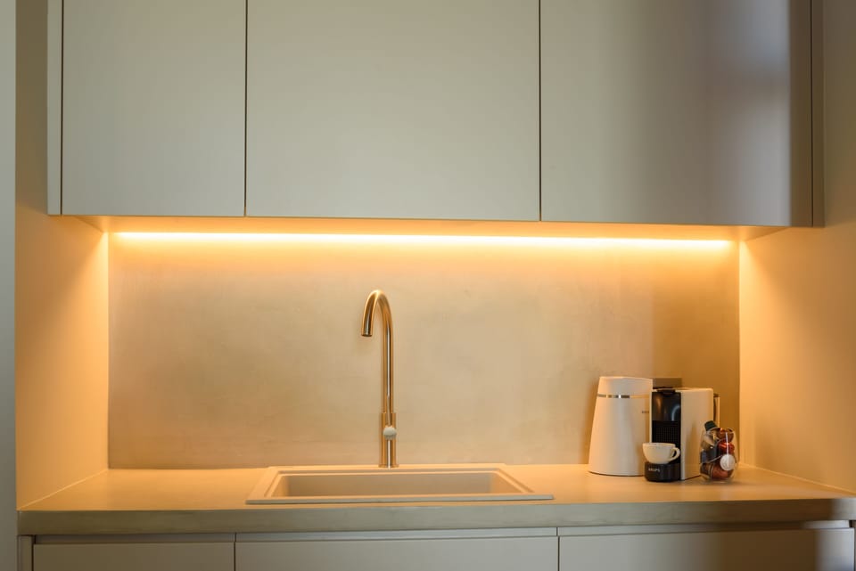 Ruby Suite with Plunge Pool and Sea View | Private kitchen | Coffee/tea maker, electric kettle, cookware/dishes/utensils