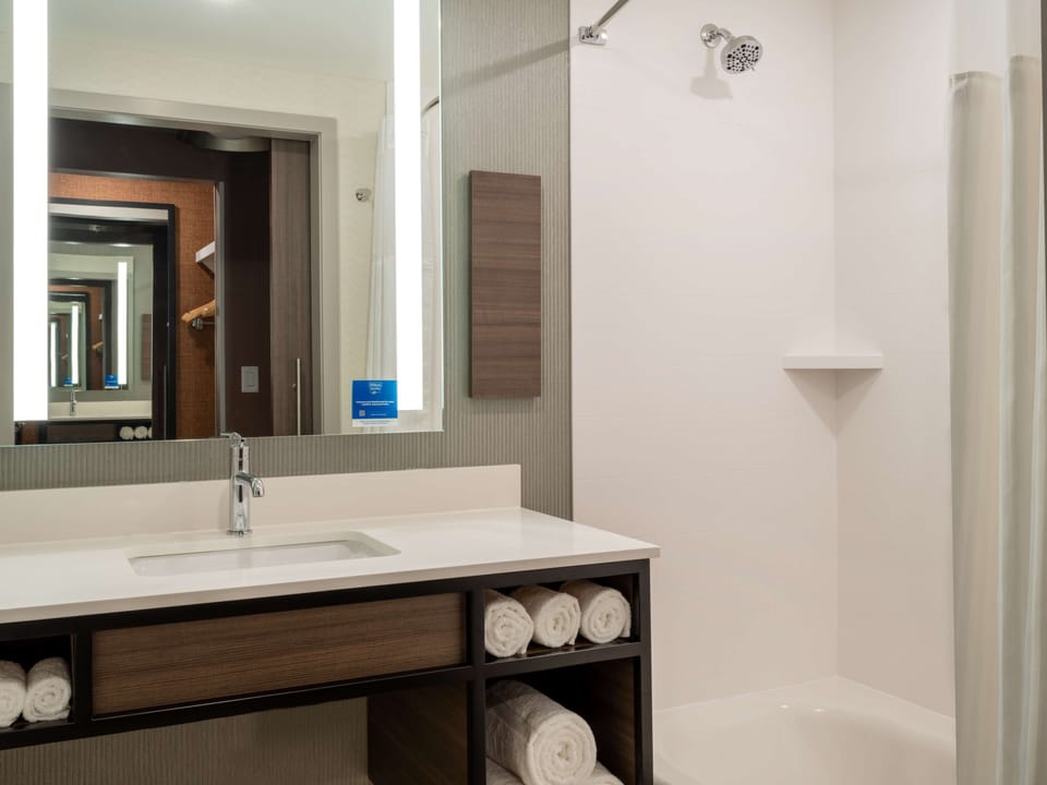 Free toiletries, hair dryer, towels