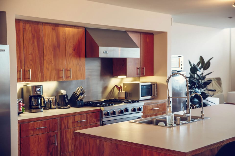 Shared fridge, microwave