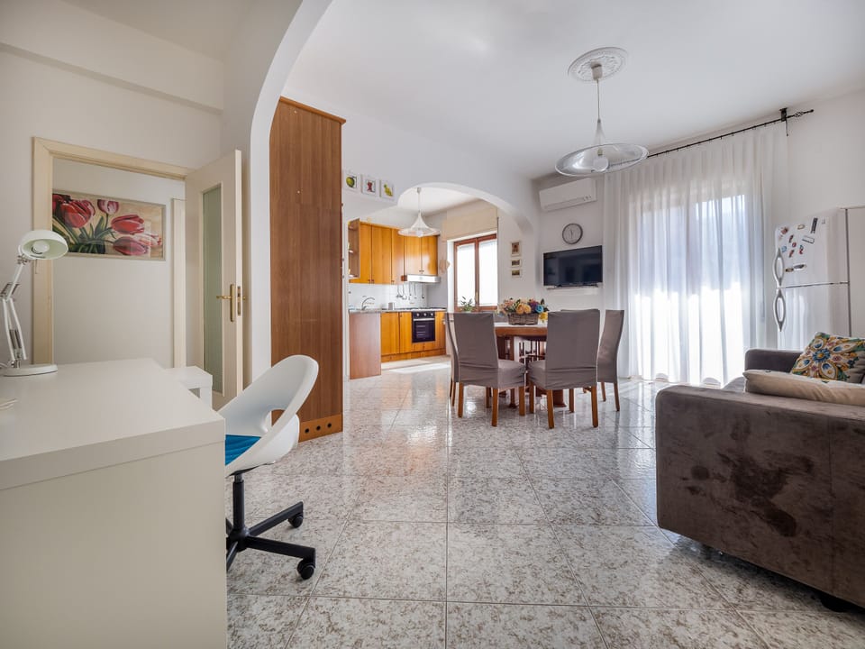 Panoramic Apartment | Living area | 40-inch Smart TV with digital channels, TV
