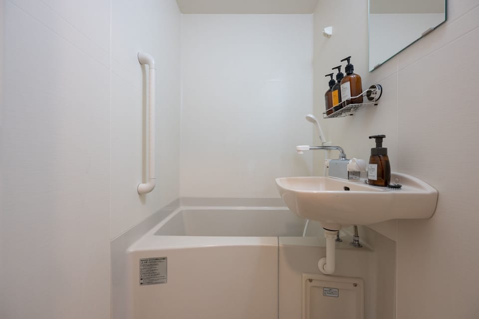 Deluxe Twin Room (check-in is not available after 11PM) | Bathroom | Combined shower/tub, free toiletries, hair dryer, slippers