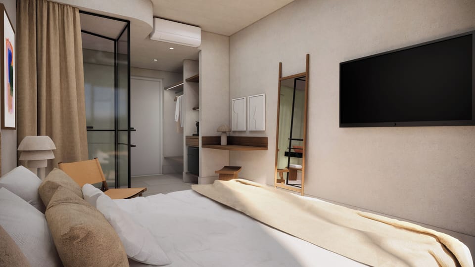 Superior Double Room with Outdoor Hot Tub and Garden View | Bathroom | Shower, rainfall showerhead, hair dryer, slippers