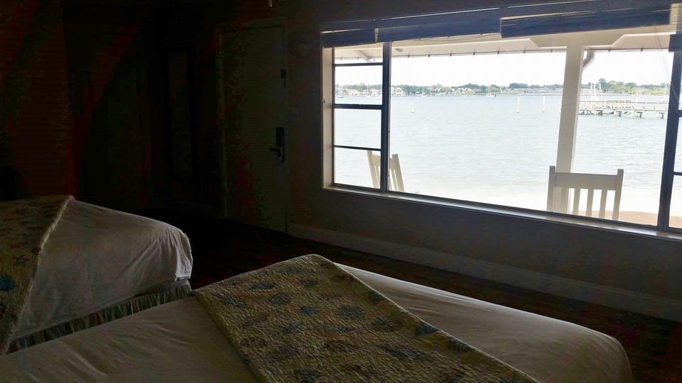 Signature Room, 2 Double Beds, Patio, Bay View | Down comforters, desk, iron/ironing board, free WiFi
