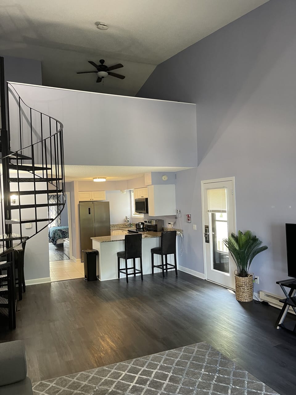 Premium Loft, 1 Bedroom, 2 Bathrooms, Lakeside | Living area | TV, fireplace, table tennis