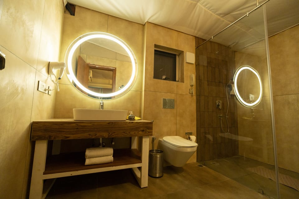 Family Cottage (Not for upto 6yr kids / 60+ Yr Senior Citizens) | Bathroom | Shower, rainfall showerhead, hair dryer, bidet