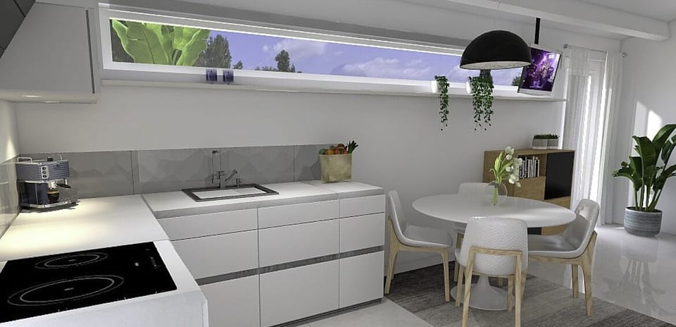 Design Cottage | Private kitchen | Fridge, microwave, oven, stovetop