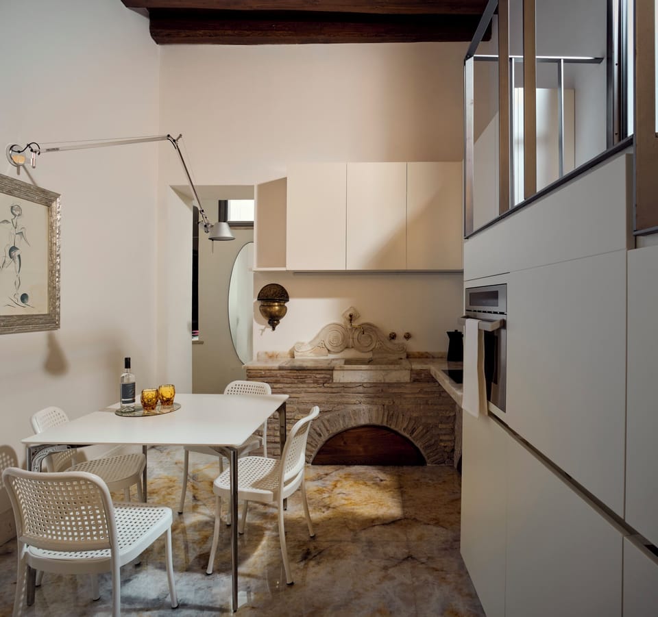Premier Apartment | Private kitchen | Full-size fridge, microwave, oven, stovetop