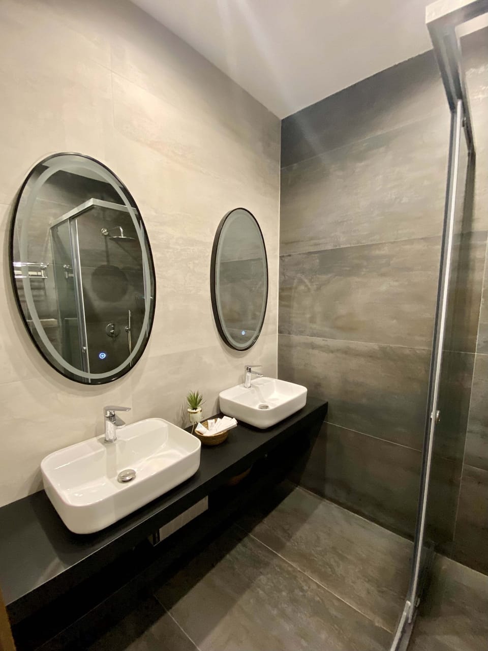 Family Room | Bathroom | Shower, rainfall showerhead, free toiletries, hair dryer