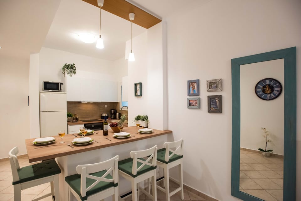 Comfort Apartment | Private kitchen | Full-size fridge, microwave, oven, toaster