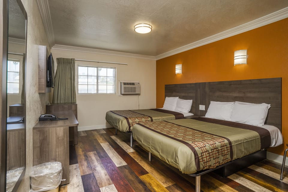 Standard Double Room, 2 Double Beds, Non Smoking | Desk, iron/ironing board, free WiFi, bed sheets