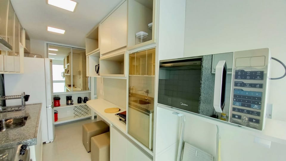 Apartment | Private kitchen | Fridge, microwave, blender, cookware/dishes/utensils