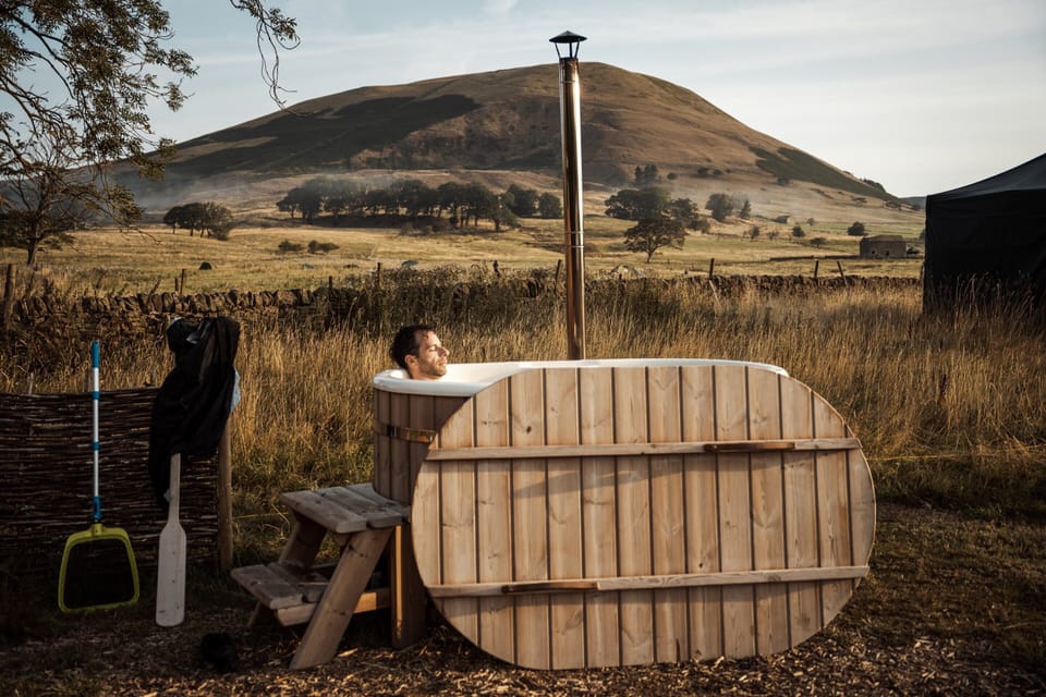 Superior Tent, Private Bathroom, Mountain View (Couples-Only) | Outdoor spa tub