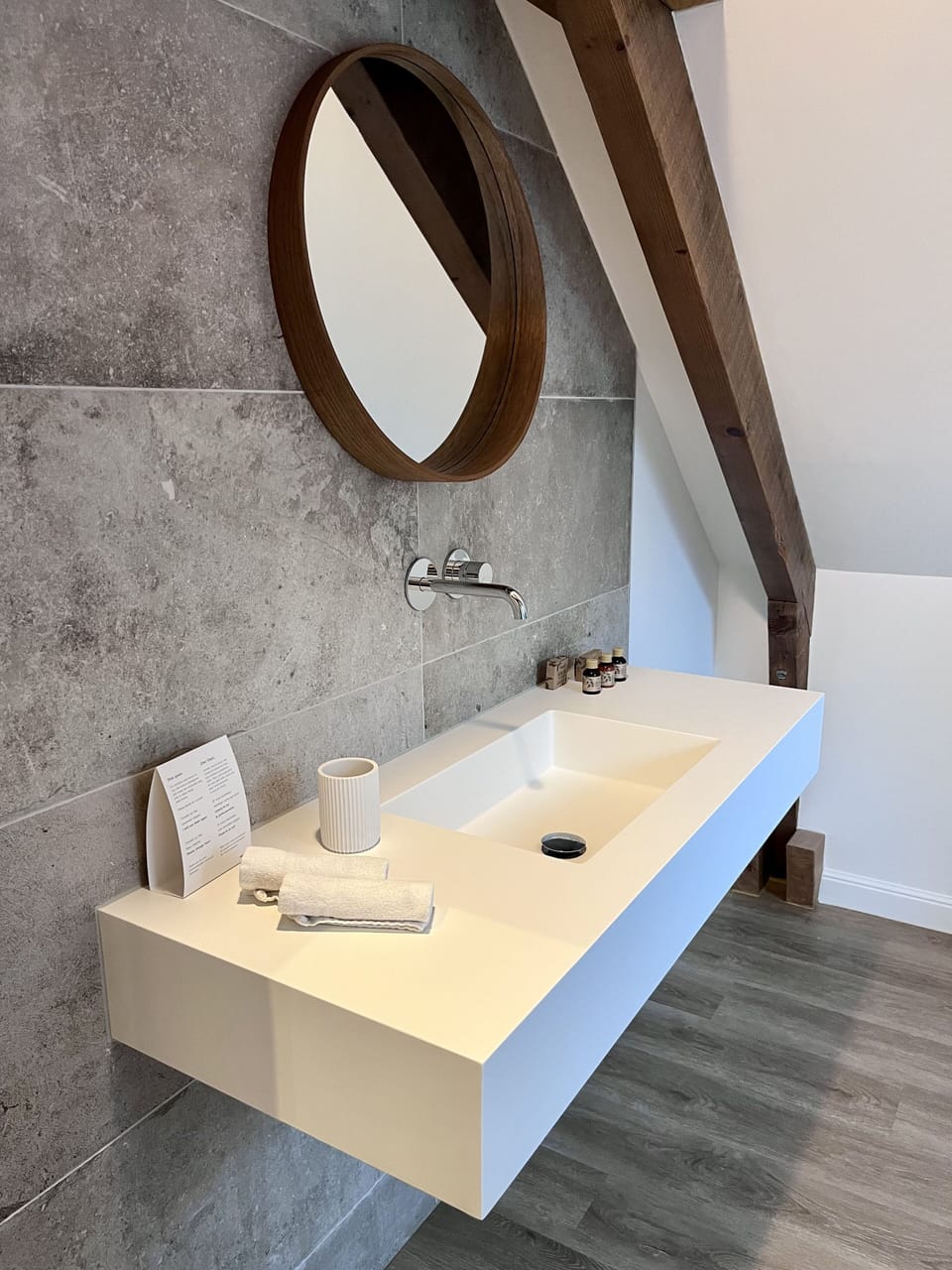 Signature Triple Room | Bathroom | Designer toiletries, hair dryer, towels, soap