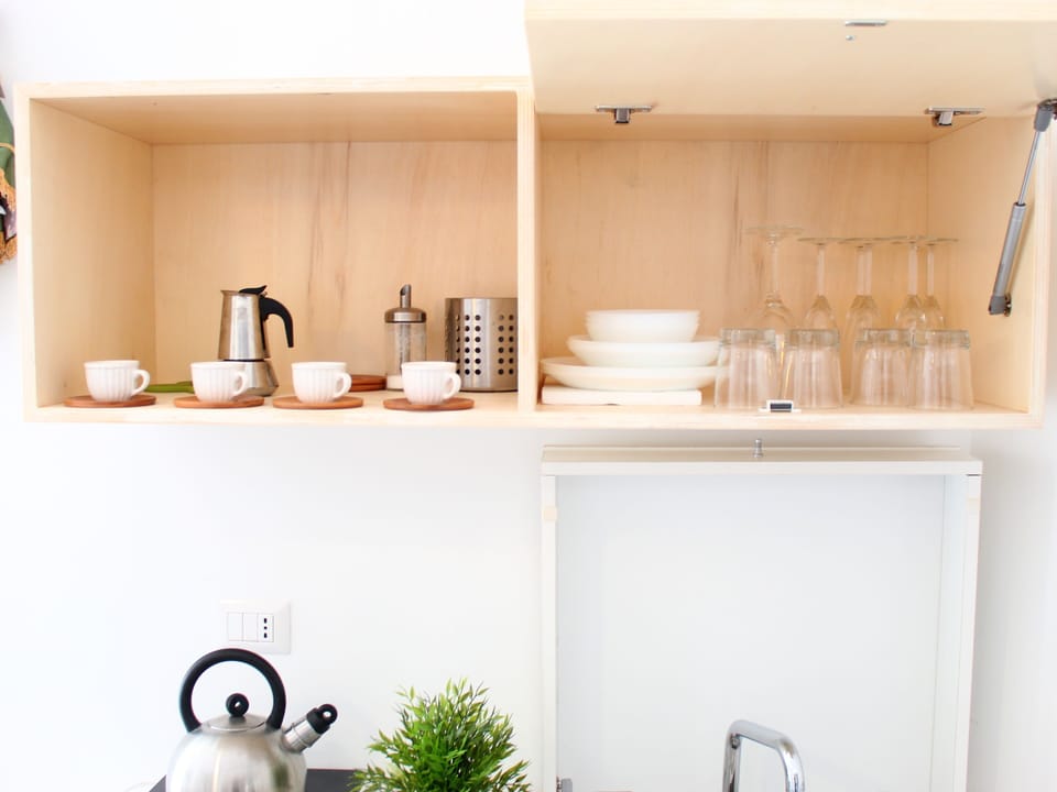 Superior Double Room, 1 Bedroom | Private kitchen | Coffee/tea maker, mini-fridge, microwave, stovetop