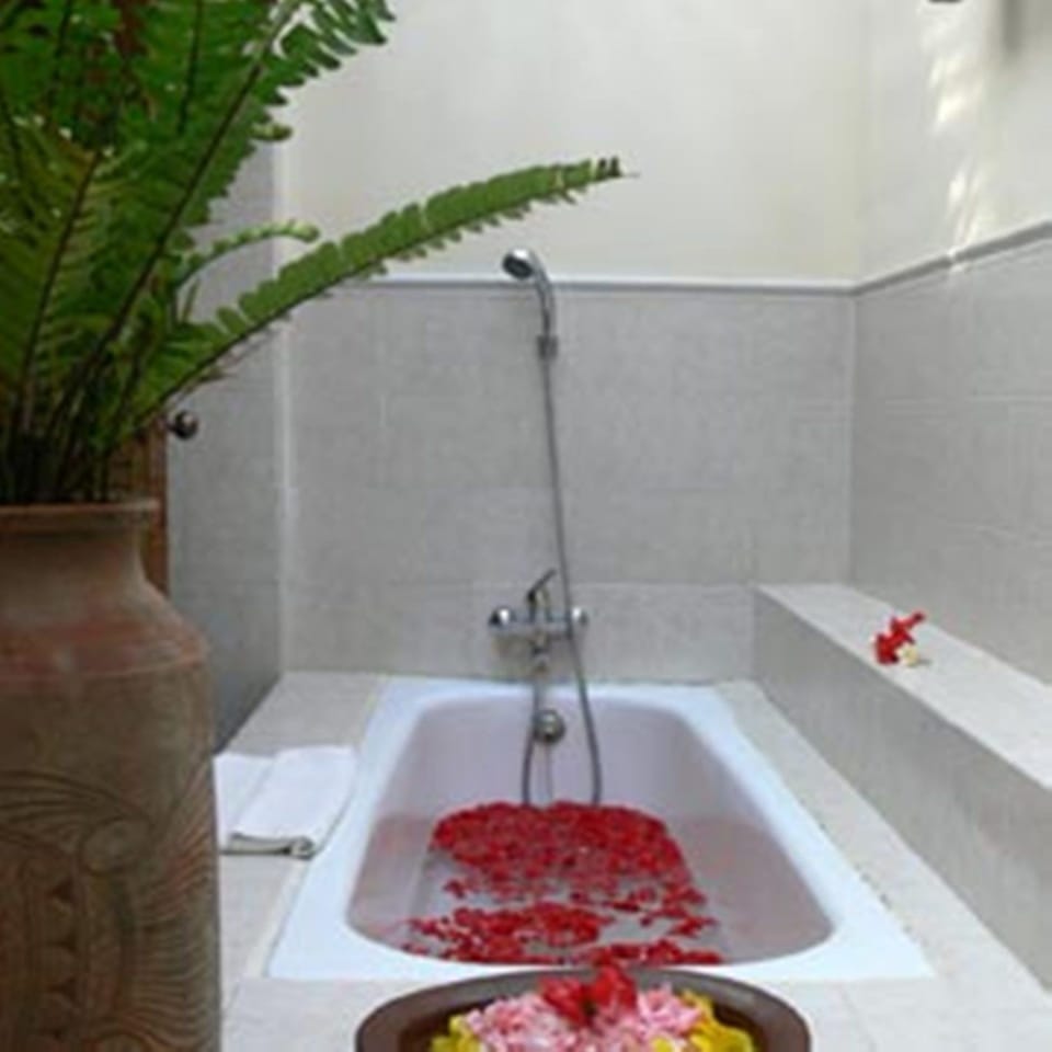 Villa, 1 Bedroom | Bathroom | Separate tub and shower, hair dryer, bathrobes, slippers