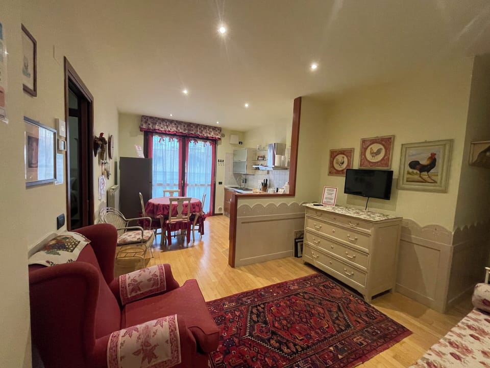 Apartment with 2 Bedrooms - Annex Building located at 100 m away from the main building | Living area | Flat-screen TV, DVD player