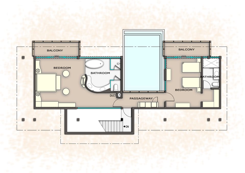 Beach Villa | Floor plan