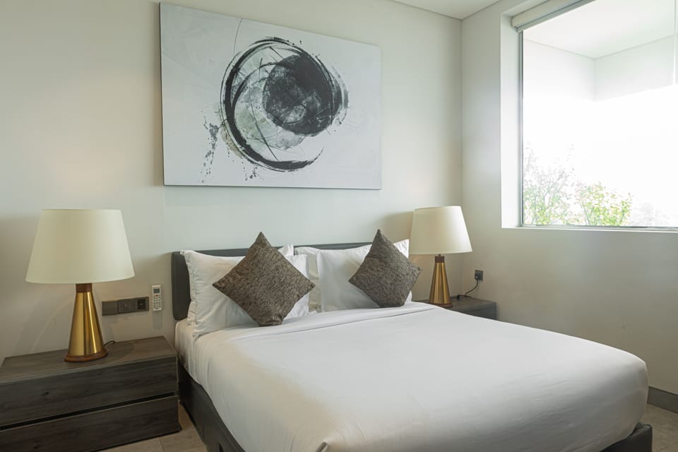 Deluxe Villa, 1 Bedroom, Private Pool, Beach View | Egyptian cotton sheets, premium bedding, down comforters