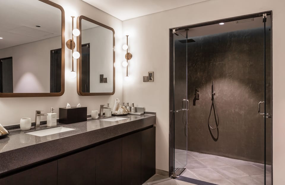 Presidential Villa, 4 Bedrooms, Private Pool, Ocean View | Bathroom | Shower, rainfall showerhead, free toiletries, hair dryer