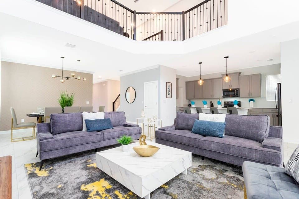 Family Townhome, 5 Bedrooms | Living area | 60-inch Smart TV with cable channels, Netflix, Hulu