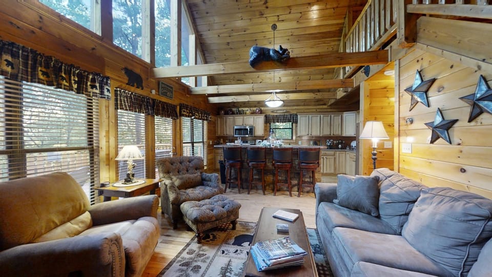 Cabin, 2 Bedrooms | Living area | TV