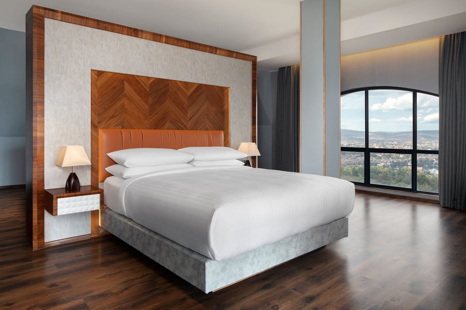 Premium bedding, minibar, in-room safe, desk