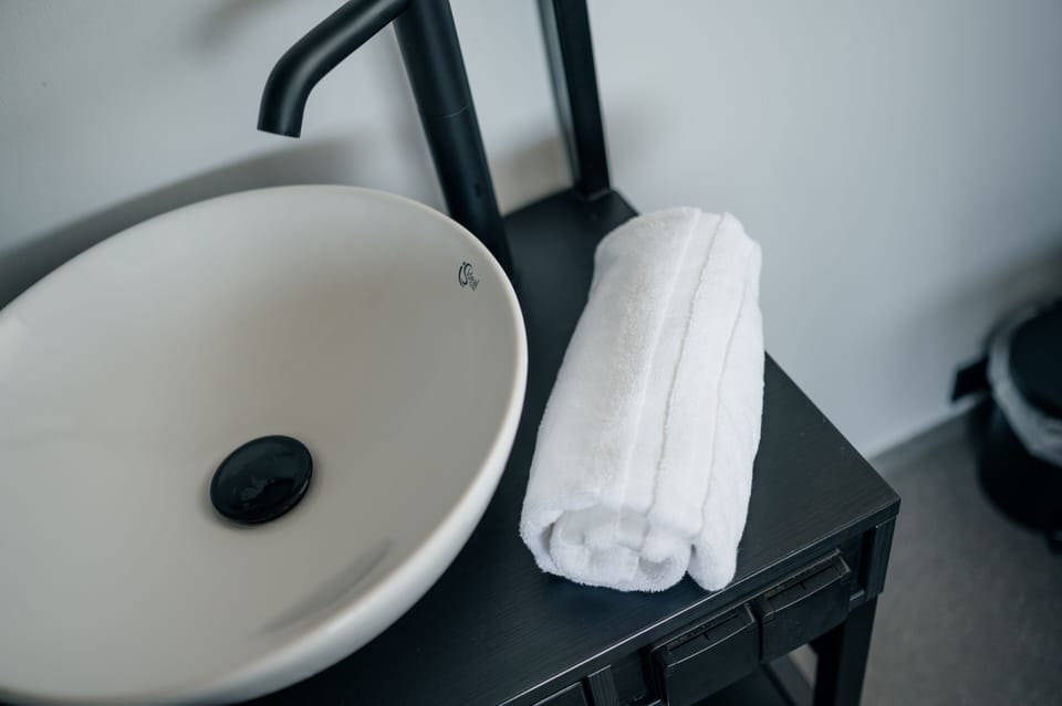 Deluxe Double Room | Bathroom | Shower, rainfall showerhead, hair dryer, towels