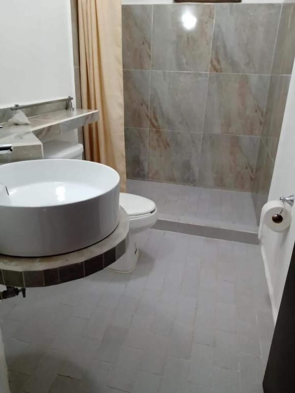 Towels, soap, shampoo, toilet paper