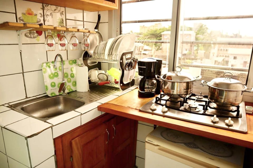 Apartment | Private kitchen | Fridge, stovetop, dishwasher, electric kettle