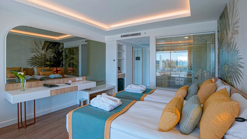 Standard Double or Twin Room, Pool View | Free minibar, in-room safe, desk, free WiFi