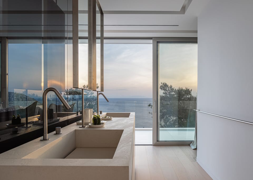 Royal Villa, 4 Bedrooms, Private Pool, Sea View | Bathroom | Shower, free toiletries, hair dryer, slippers
